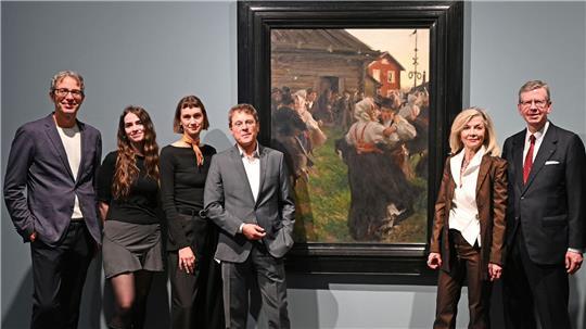 „Mitsommertanz“ ist das wohl bekannteste Werk des schwedischen Malers Anders Zorn.