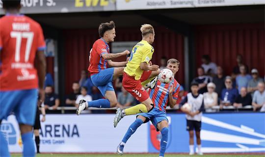 Mittelfeldmotor Jorik Wulff erzielte im Pokal den sehenswerten Siegtreffer.