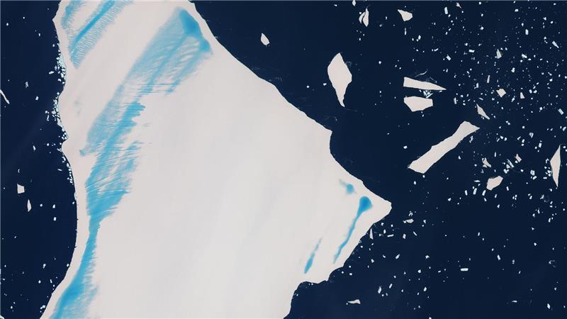 Mittlerweile hat der einst größte Eisberg einiges von seiner Masse eingebüßt.