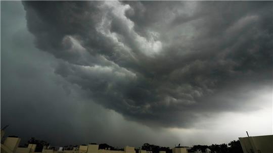 Monsun über Neu-Delhi