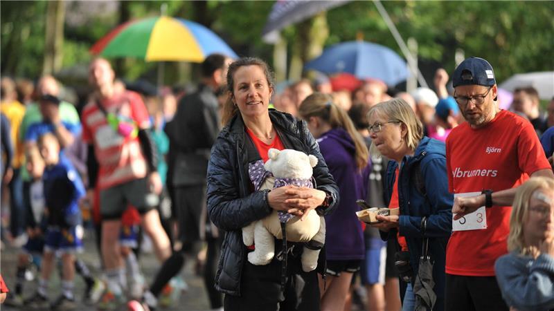 Moralische Unterstützung am Streckenrand.