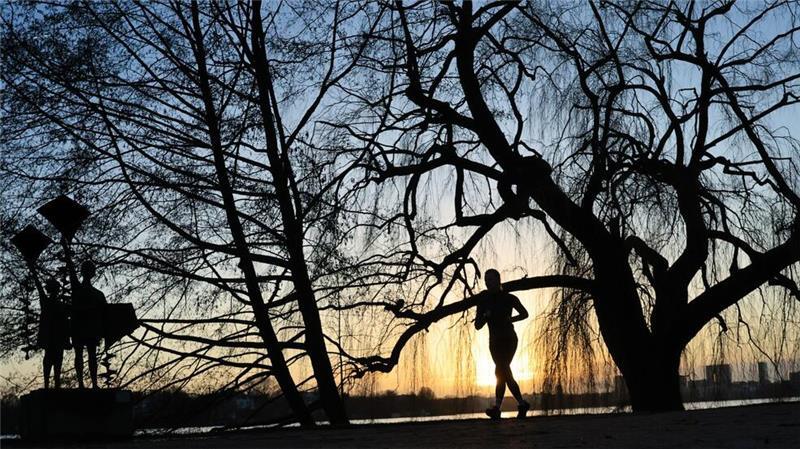 Morgen-Lauf an der Außenalster