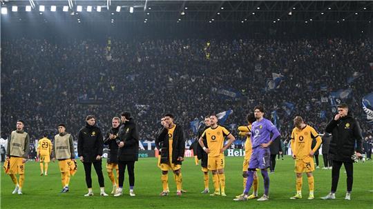 Müssen sich nach dem Aus in der Königsklasse schnell sammeln: Die Profis von Borussia Dortmund.