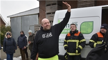 Mütze freut sich über den herzlichen Empfang.