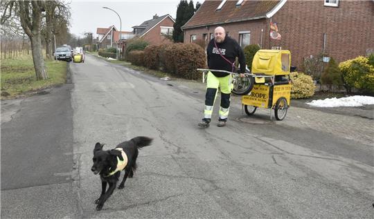 "Mütze" on Tour im Alten Land.