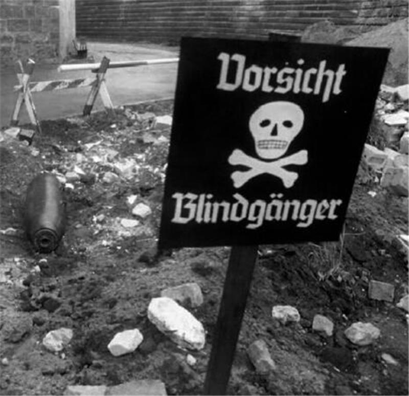 Munitionsfunde und unsachgemäßes Hantieren mit Munition beschäftigt die Polizei während der Nachkriegsjahre. Noch 1950 kam es zu Unglücksfällen. 