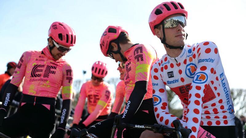 Paris-Nizza: de Kleijn siegt, Rutsch verliert Bergtrikot Musste das Bergtrikot wieder abgeben: Jonas Rutsch (r).