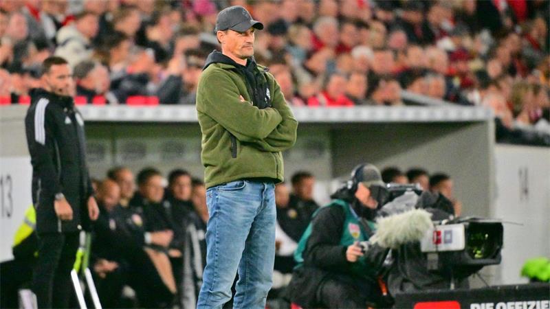 Historischer Fehlstart abgewendet: Gladbach gewinnt beim VfB Musste einen Rückschlag in der Anfangsphase verdauen: Borussia-Trainer Alexander Blessin