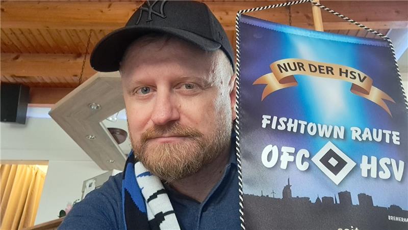 Start in die 2. Bundesliga: Wie wird man HSV-Fan im Werder-Land? NZ-Redakteur Jan Iven hat seinen Antrag auf Mitgliedschaft beim HSV-Fanclub Raute Fishtown aus Bremerhaven gestellt. Foto: Jan Iven