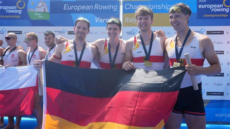 „Wahnsinn“: Zeidler feiert vierten WM-Coup - Achter Vierter Nach EM-Gold gab es für den Doppelvierer der Männer bei der WM Silber. (Archivbild)