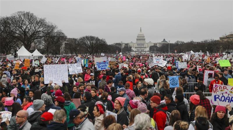 Nach Trumps erster Amtseinführung gingen landesweit Millionen von Menschen auf die Straße. (Archivbild)
