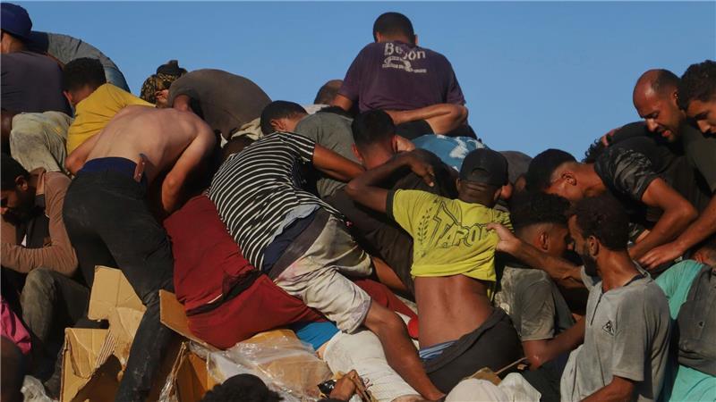 Netanjahu will angeblich Einnahme des ganzen Gazastreifens Nach UN-Angaben wird ein Großteil der Hilfsgüter in Gaza geplündert.
