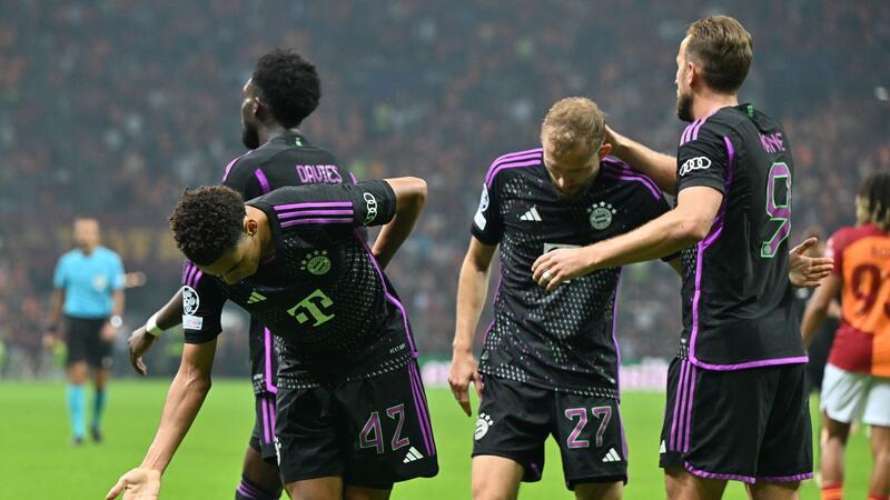 Nach dem 3:1 von Jamal Musiala (l) war das Spiel entschieden.