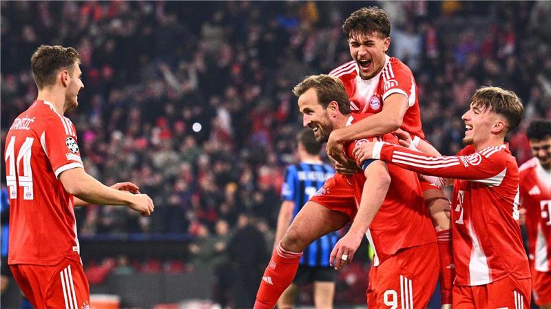 Nach dem 6:1 im Hinspiel jubelten die Münchner auch im Rückspiel mehrfach.