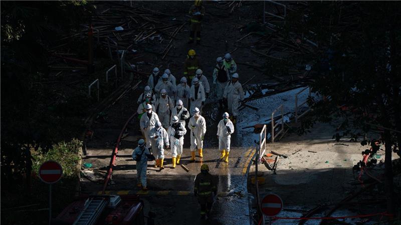 Nach dem Großbrand in Hongkong