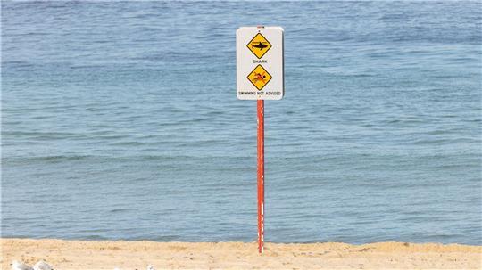 Nach dem Hai-Angriff wurde der betroffene Strand aus Sicherheitsgründen geschlossen.