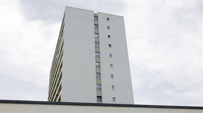 BGH entscheidet: Street-Art-Gemälde darf an Hochhausfassade Nach dem Willen mehrerer Wohnungseigentümer sollte hier ein Kunstwerk entstehen - doch einer war dagegen. (Archivbild)