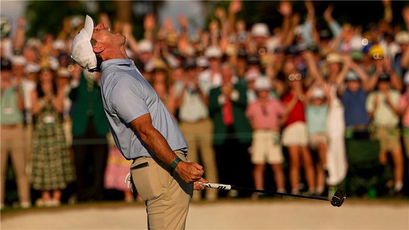 Nach dem finalen Putt brachen die Emotionen aus Rory McIlroy heraus.