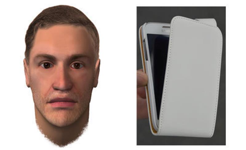 Nach den Beschreibungen des zweiten Opfers hat die Polizei ein neues Phantombild angefertigt. Der Täter soll in beiden Fällen ein Handy der Marke Samsung mit weißer Hülle dabei gehabt haben. Foto Polizei
