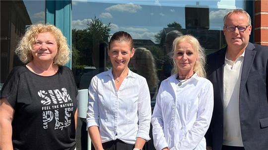 Nach der Übernahme der Firma Conath Immobilien: Petra Conath, Mirella Dahl, Daniela Müller und Detlef Heins (von links).