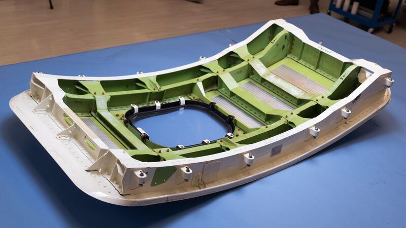 Experten: Bolzen an Alaska-Rumpfteil bei Boeing entfernt Nach ersten Erkenntnissen der US-Unfallermittlungsbehörde NTSB fehlten bei dem Rumpfteil mehrere Befstigungselemente. (Archivbild)