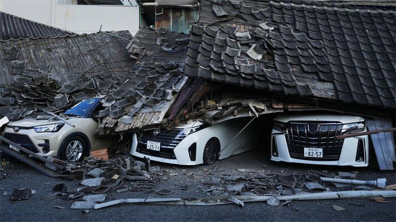 Nach schwerem Erdbeben in Japan