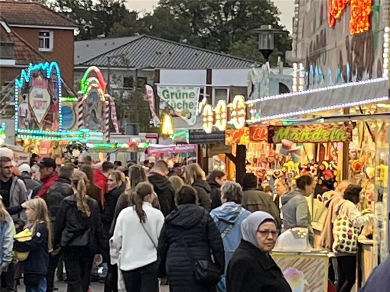 Nachmittags herrschte immer wieder dichtes Gedrängel auf der Horneburger Marktmeile.