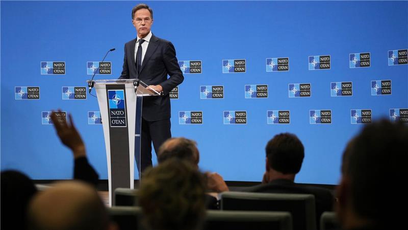 Nato-Generalsekretär Mark Rutte machte klar, dass die Nato  - wenn notwendig - auch ein Flugzeug abschießen werde.