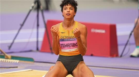 Nervenstark beim dritten Sprung: Malaika Mihambo.