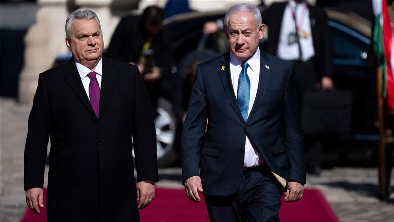 Netanjahu (r) und Orban (l) sind sich darin einig, dass sie den Weltgerichtshof als feindseliges „Mittel der Politik“ ablehnen. 
