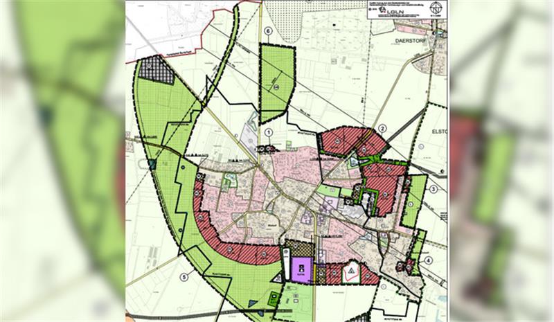 Neue Wohngebiete (rot) und eine Umgehung : Der aktuelle Entwurf für den Flächennutzungsplan zeigt: Elstorf steht in den nächsten Jahren im Fokus der Entwicklung in der Gemeinde Neu Wulmstorf. Das schafft auch Konfliktpunkte.
