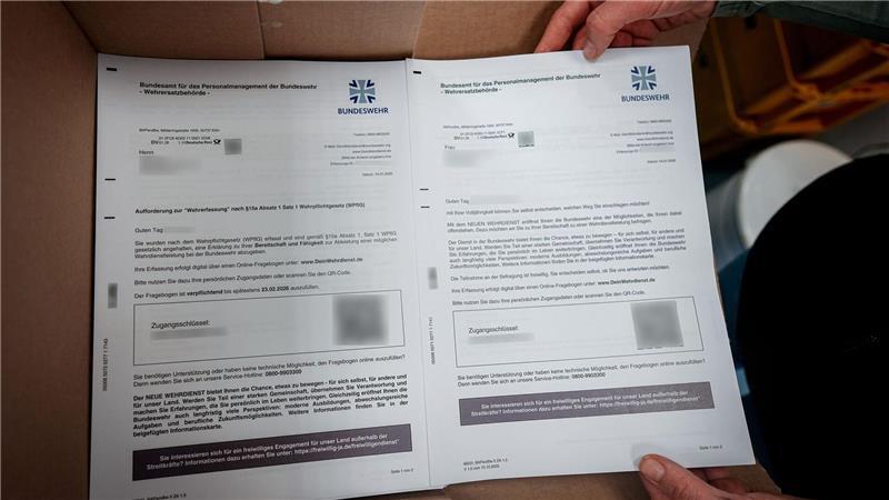 Post vom Bund: Fragebögen zum Wehrdienst sind unterwegs Neuer Wehrdienst - Erste Fragebögen werden verschickt