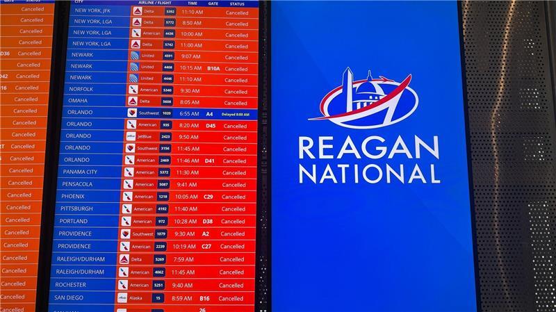 Nichts geht mehr: Abflüge sind gestrichen.