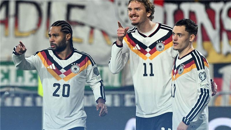 Nach Anti-Mutmacher: Nagelsmann beschwört Siegermentalität Nick Woltemade jubelt über eines seiner beiden Tore.