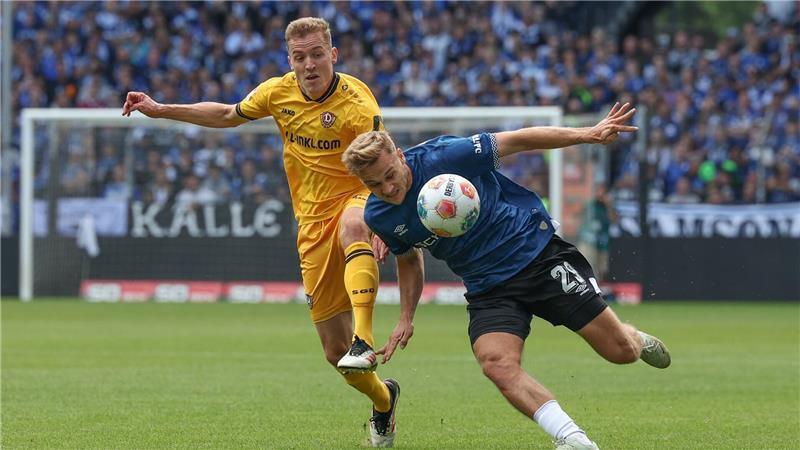 Später Treffer: Dresden stoppt den Bielefelder Siegeszug Niklas Hauptmann traf zum 1:0 für Dresden.