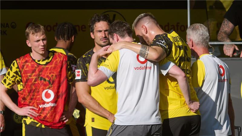 Dortmund unterliegt Juventus Turin bei Hummels-Abschied Niklas Süle musste kurz vor Ende der ersten Halbzeit verletzt vom Platz.