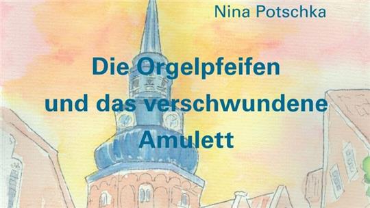 Nina Potschka liest aus „Die Orgelpfeifen und das verschwundene Amulett“ vor.