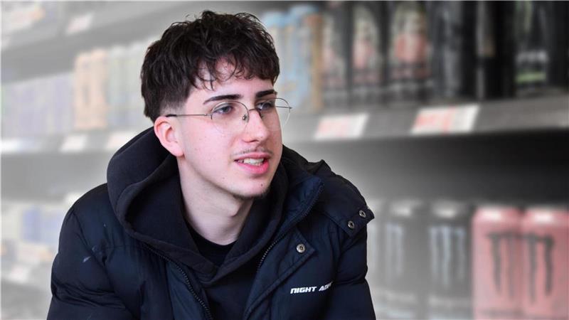 Noah Kurschentat konsumierte Energydrinks dreimal die Woche, bis er ein Stechen in der Brust bemerkte. Er verzichtete anschließend auf den Konsum. 