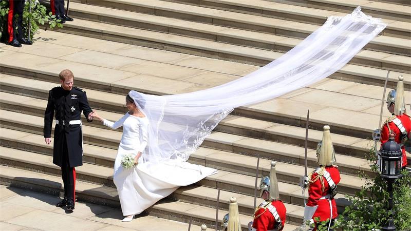 Die gehasste Herzogin: Meghan wird heute 45 Noch alles harmonisch: Die Hochzeit von Harry und Meghan. (Archivbild)