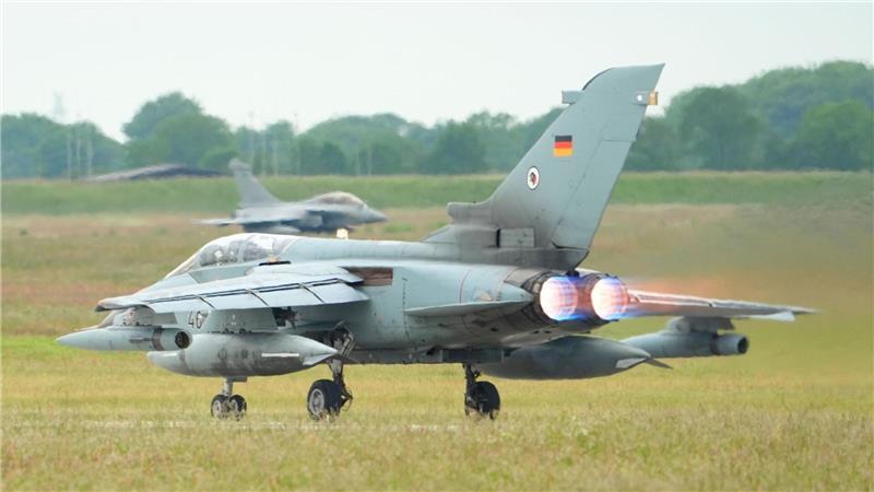 Noch bis 26. März heben Jets auch nachts vom Stützpunkt in Jagel aus ab. (Symbolbild)