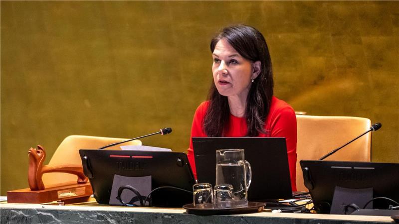 Bangladeschs Außenminister folgt Baerbock bei UN Noch bis September im Amt als Präsidentin der UN-Generalversammlung: Annalena Baerbock.