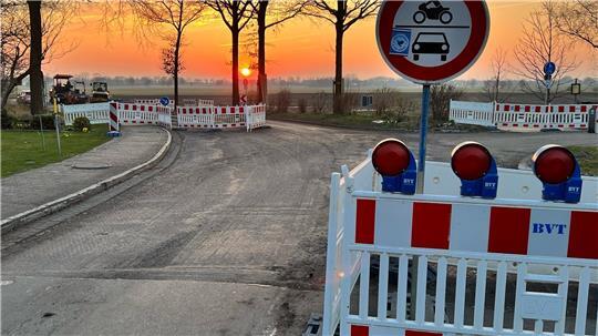 Noch ist die K68 zwischen Hammah und Himmelpforten gesperrt. Das ändert sich zeitnah.
