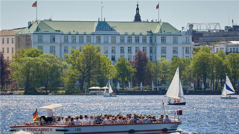 Noch ist strahlender Sonnenschein in Hamburg.