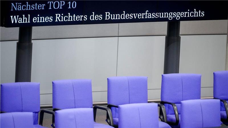 Fall Brosius-Gersdorf: SPD mahnt Union zur Verlässlichkeit Noch ungelöst: Die Wahl der nächsten Verfassungsrichter im Bundestag. (Archivbild)