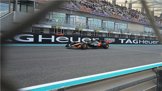 Norris musste auch einen Schreckmoment überstehen. 