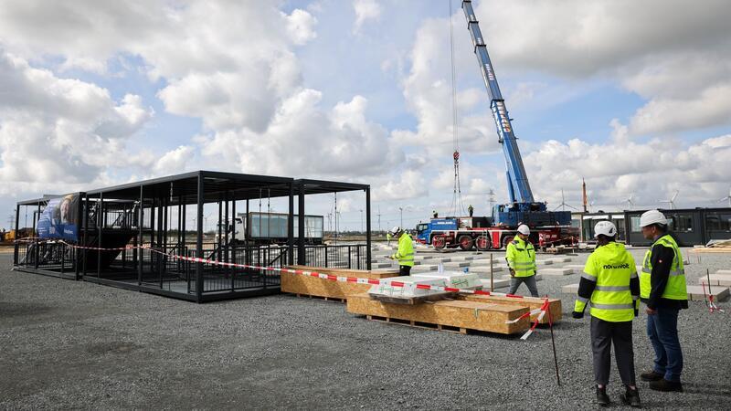 Northvolt: Stehen zum Standort Heide Northvolt baut bei Heide eine Batteriefabrik. (Archivbild)