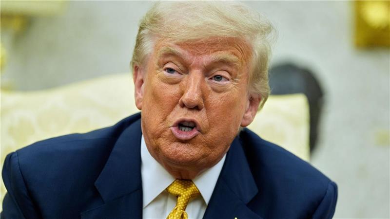 Epstein-Akten: Trump wütend über Kritik aus eigenem Lager Not amused: US-Präsident Trump.
