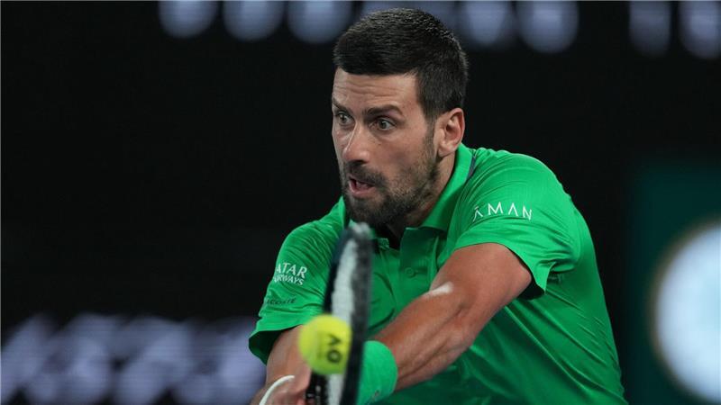 Novak Djokovic lieferte sich mit Jannik Sinner einen tollen Fight über fünf Sätze.