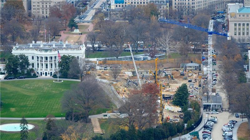 Nun gibt es eine Klage gegen den Bau von Trumps Ballsaal. (Archivbild)