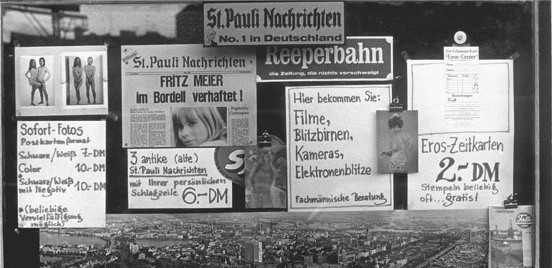 Nur Jahre nach der Gründung der St. Pauli Nachrichten hatte es die Zeitung mit skurrilen Schlagzeilen und „nackten Tatsachen“ zum Kultstatus gebracht. Fotos Günter Zint/ von Borstel (1)